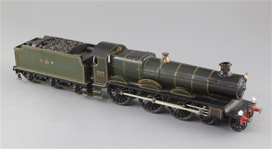 A Windsor Models Ltd 4-6-0 GWR Saint Class (St Bernard) tender locomotive, LMC motor, number 2917, green livery, overall 47cm